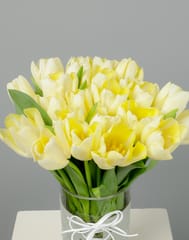 Tulip Light Yellow Vase