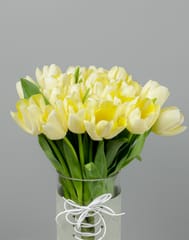 Tulip Light Yellow Vase