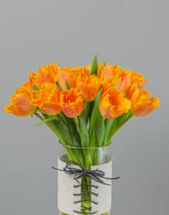 Tulip Orange Vase