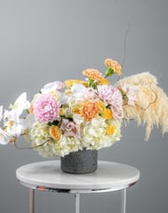 Hydrangea White Vase