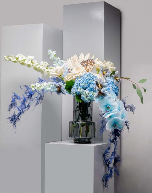 Phalaenopsis Cobalt Blue Vase