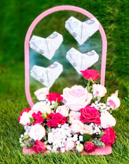 Money Frame With Flowers