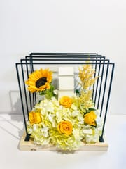 Cage Of Money Box With Flower