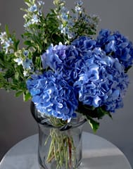 Hydrangea Blue Vase
