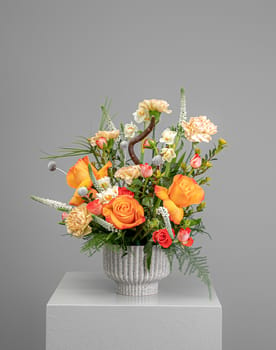 Rose Orange Vase