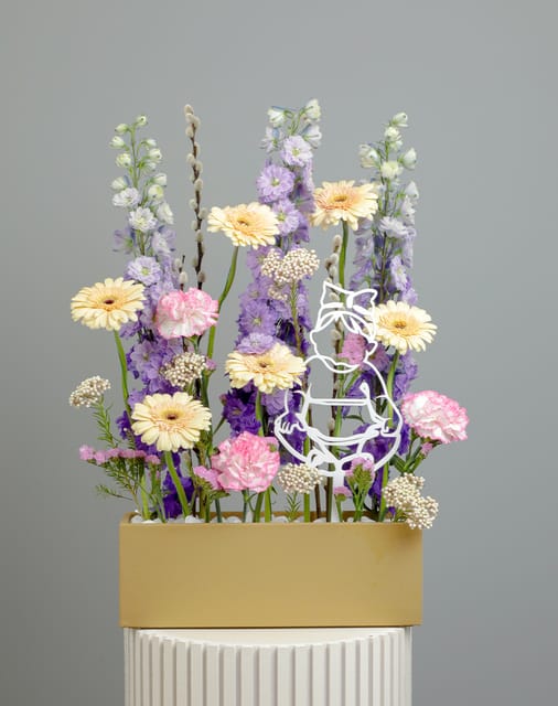 Baby Girl Gift Flower Box