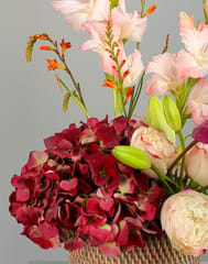 Gladiolus Pink Vase