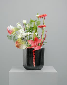 National Day Black Vase Arrangement
