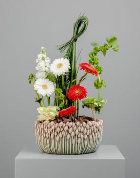 National Day Steel Grass Vase Arrangement