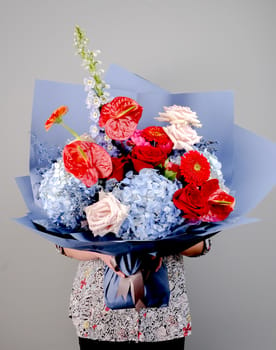 Hydrangea Blue Bouquet