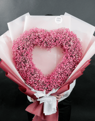 Valentines Day - Pink Heart Shape Bouquet