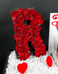 Valentines Day - Letter With Cake Arrangements