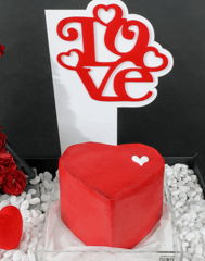 Valentines Day - Letter With Cake Arrangements