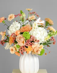 Eid Vase Collection - Chrysanthemum Peach