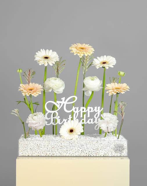 Birthday Bliss Blooms Tray